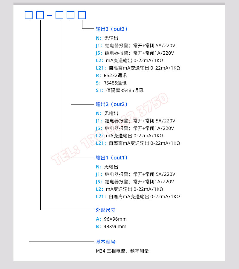 M34電流測(cè)量表選型一覽
